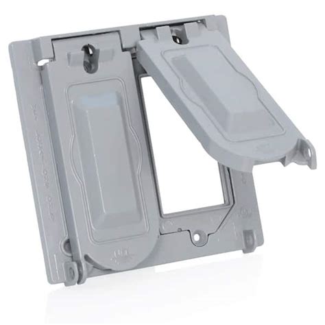 gfi metal conduit box with cover plate|leviton gfci box cover.